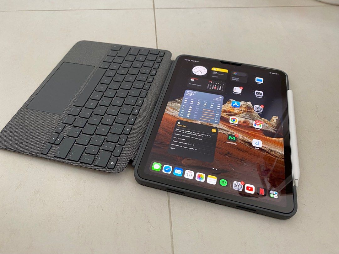 COMBO TOUCH iPad Pro 11inch用 iK1176GRA Logitech 羅技 COMBO TOUCH