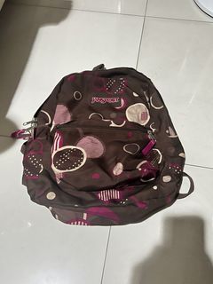 Jansport Brown and Pink Backpack