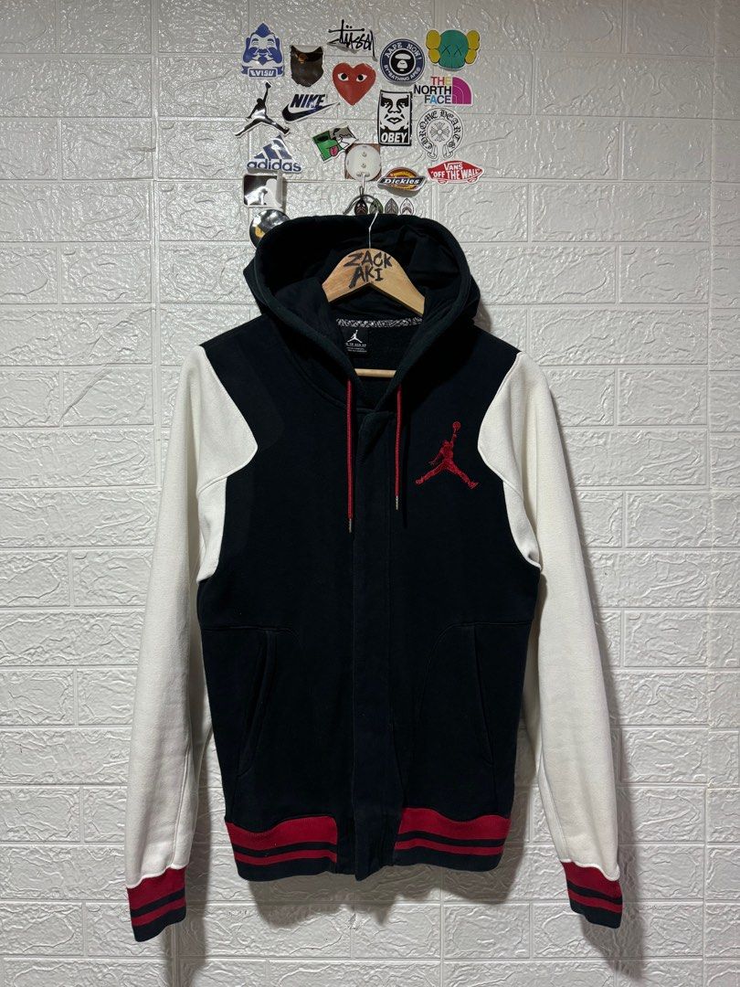 jordan hooded varsity jacket
