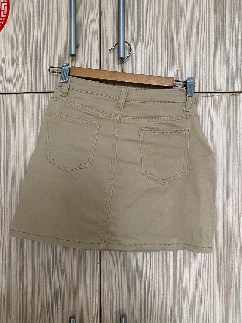 Khaki skirt womens 36 2025