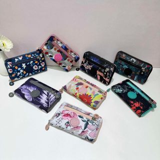 KIPLING Wallet Ladies Floral Design Fashion Card Holder Coin Purse Wristlet Wallet