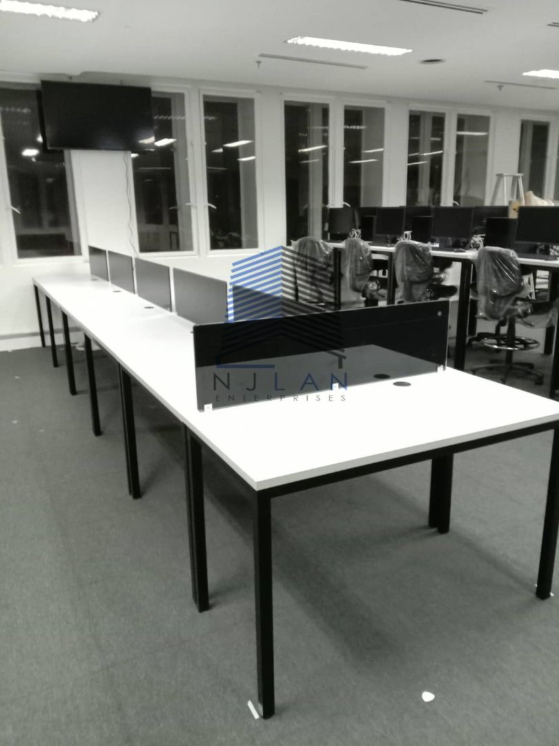 LINEAR WORKSTATION-OFFICE PARTITION /OFFICE FURNITURE, Furniture & Home ...
