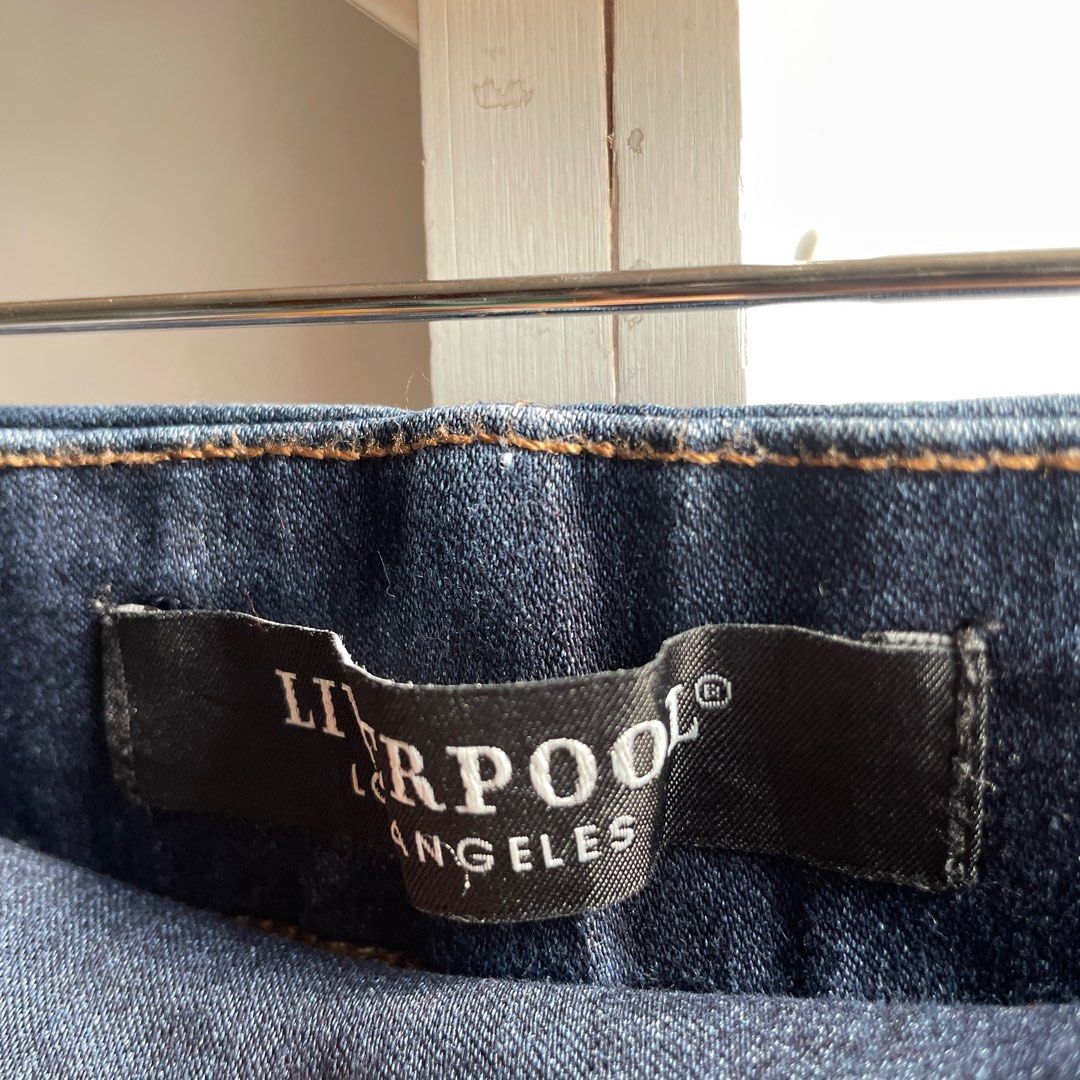 Liverpool Dark Blue Jeggings Skinny Jeans Women s Fashion Bottoms Jeans on Carousell