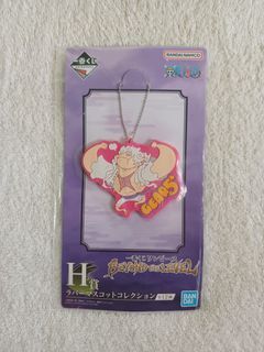 One Piece Luffy Gear 5 Rubber Keychain Bandai