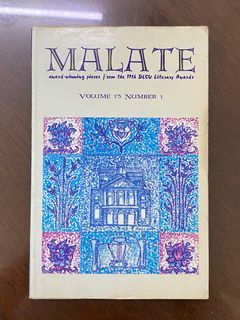 Malate - award winning pieces DLSU literary awards vol.13 number 1 - student book vintage - preloved