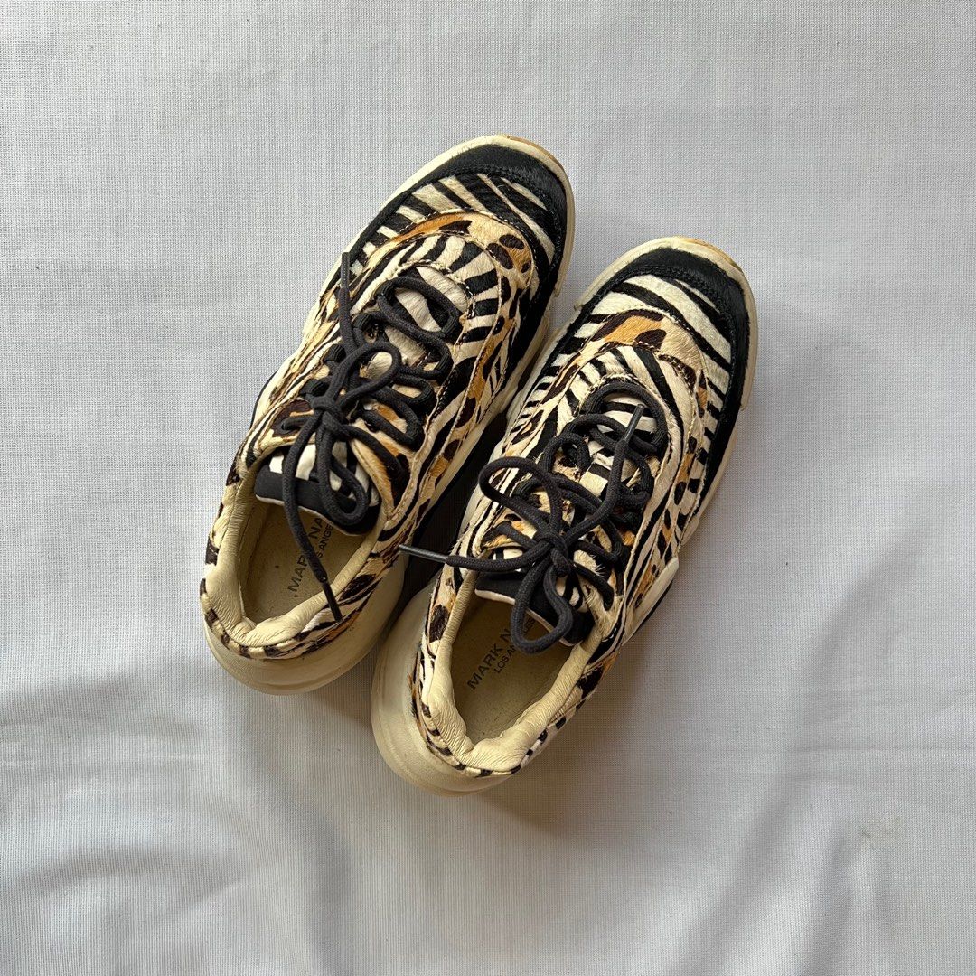 Mark Nason Sneakers Women s Neo Block Mix Up Animal Print Leopard Zebra Women s Fashion Footwear Sneakers on Carousell