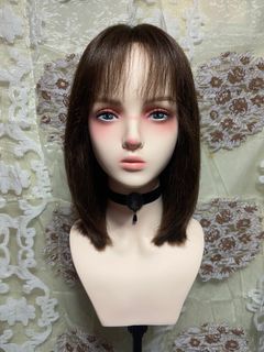 Medical human hair lace front wig  17”