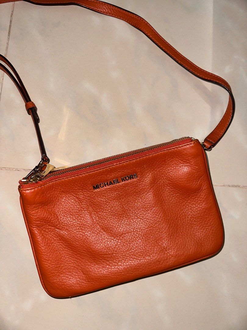 Orange michael kors bag online