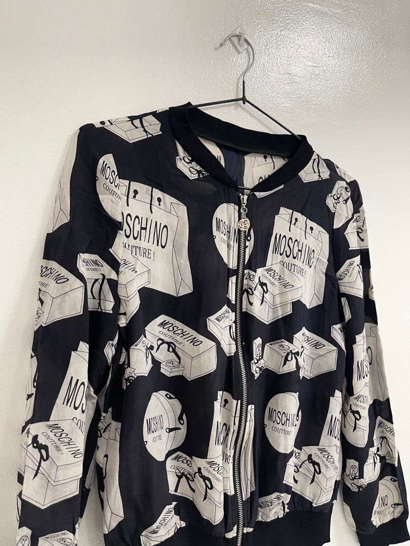 Moschino Sheer Jacket (Category: Coats, Jackets and Outerwear) located in Quezon City. Submitted by kcdeclutters (Listing ID 1309620919, Image 2). Description: - Quality is good! - Available for same day delivery - Fits XS to S.