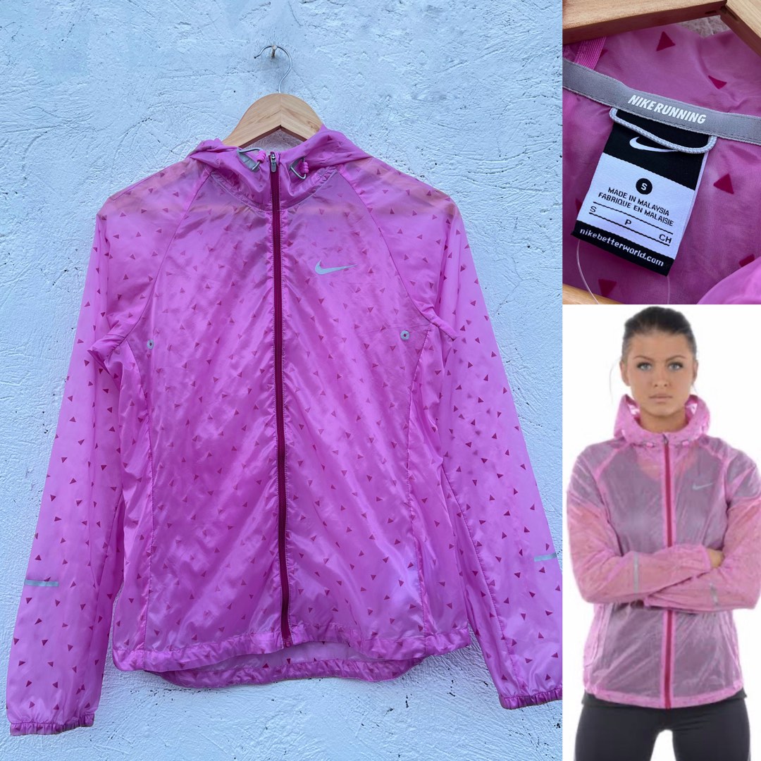 Nike Pink Rain Jacket Women s Fashion Activewear on Carousell