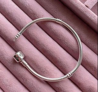 Pandora charm clasp snake chain bracelets