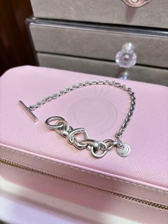 Pandora knotted heart t-bar bracelet