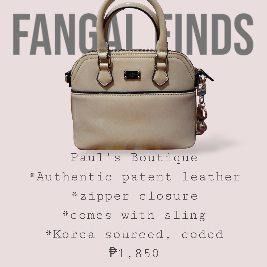 Paul's Boutique Mini Maisy (Category: Luxury Bags & Wallets) located in Mabalacat. Submitted by fangal_finds (Listing ID 1309592470, Image 1). Description: Paul's Boutique Mini Maisy Patent leather No issue Almost new Korea sourced.