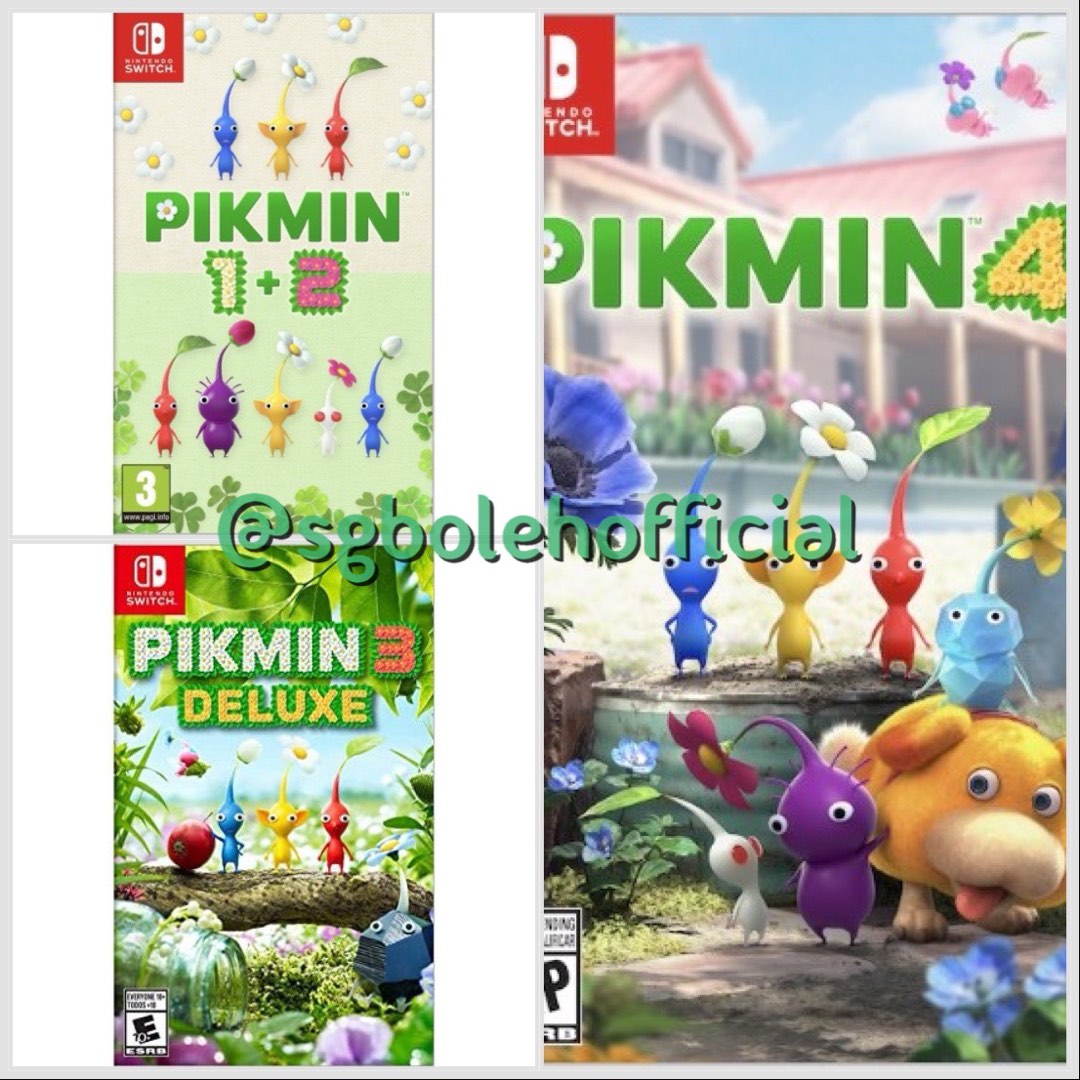 Pikmin 1+2, 3, 4 セット Pikmin 4 + Pikmin 1 + 2 - Nintendo Switch - Walmart.com
