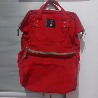 Preloved Anello red backpack bag