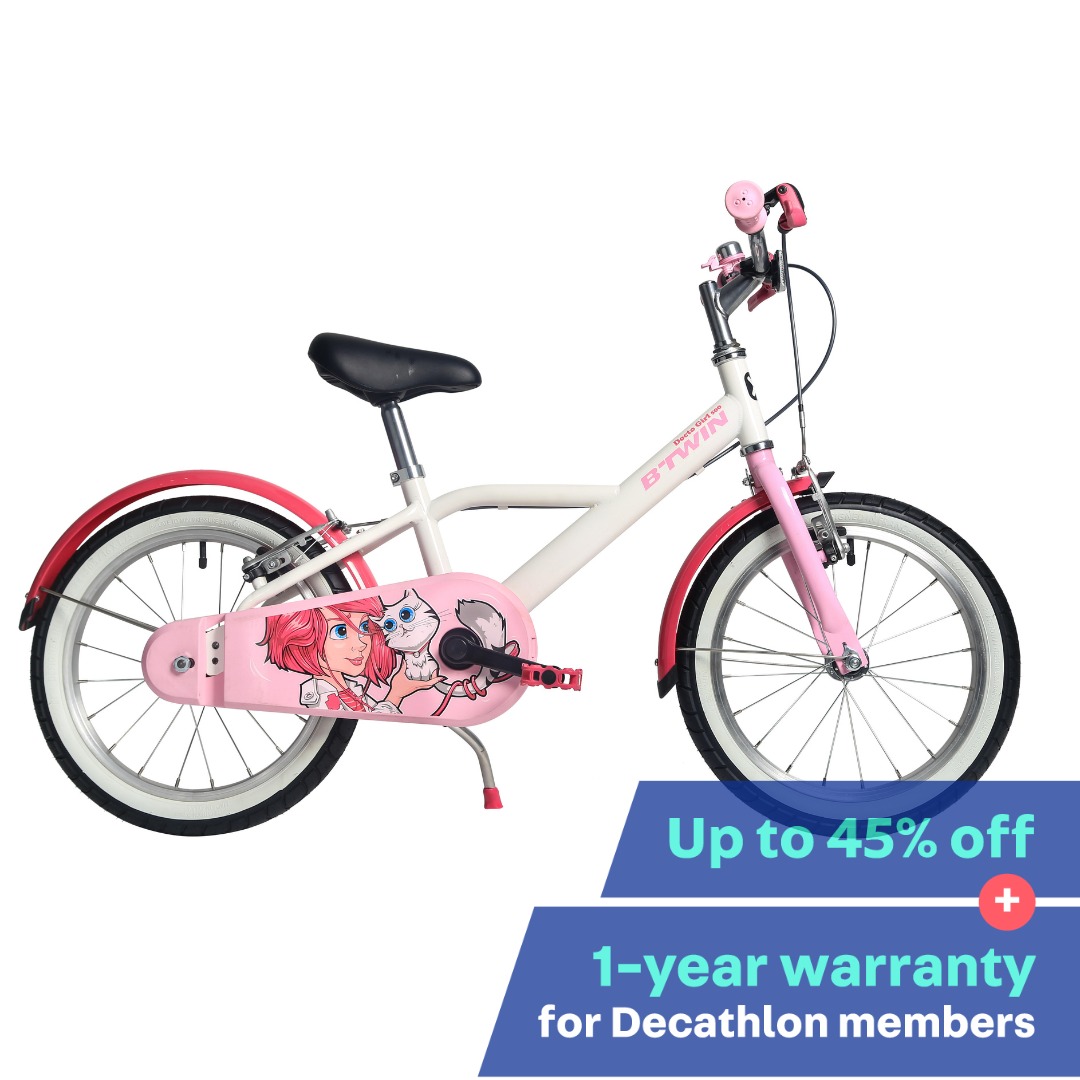 Refurbished Lightly Used 500 16 Inch Kids Bike 4 6 Years Docto Girl 16 inch Sports Equipment Bicycles Parts Bicycles on Carousell