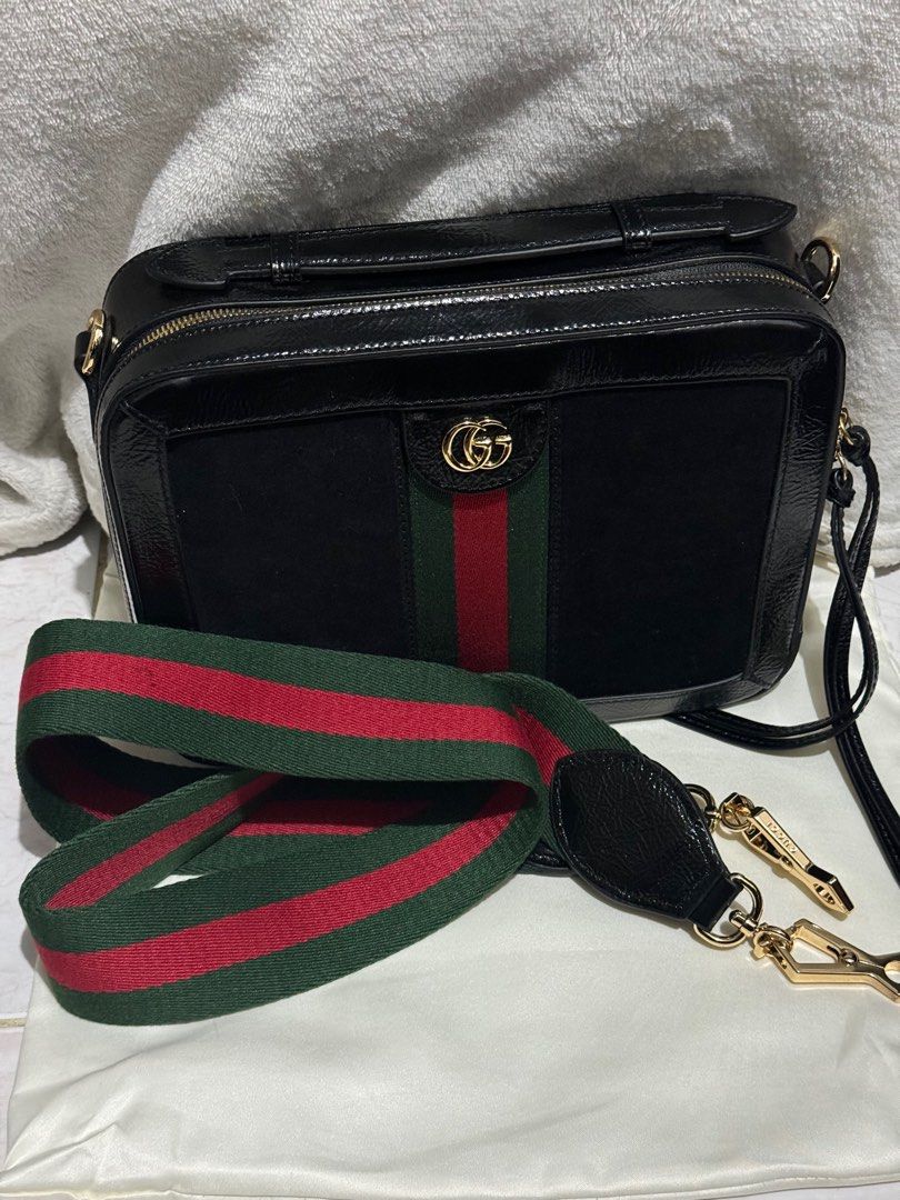 Gucci ophidia black suede new arrivals