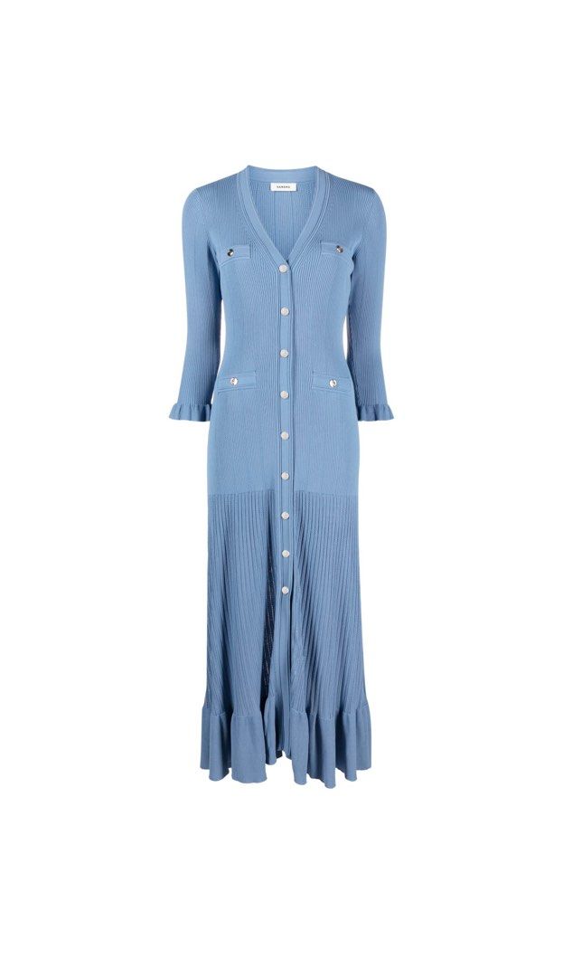 FOR RENT] Sandro Ribbed Knit Midi Dress, Women's Fashion, Dresses & Sets,  Dresses on Carousell