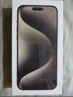 (Sealed) (Smart Locked) Iphone 15 pro max - 256gb Natural Titanium 