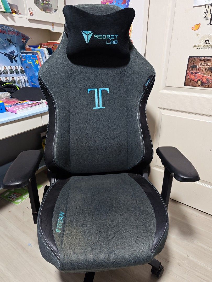 Gaming Chair Charcoal Blue Titan Secretlab Chair Secretlab Reviews