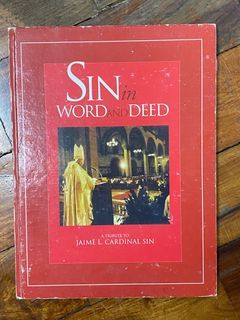 Sin In Word And Deed - A Tribute to JAIME L. CARDINAL SIN - Preloved Book Vintage