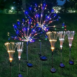 Solar Garden 120Lights Solar Firework Lights Solar Powered String Light with Twinkling and Steady-ON