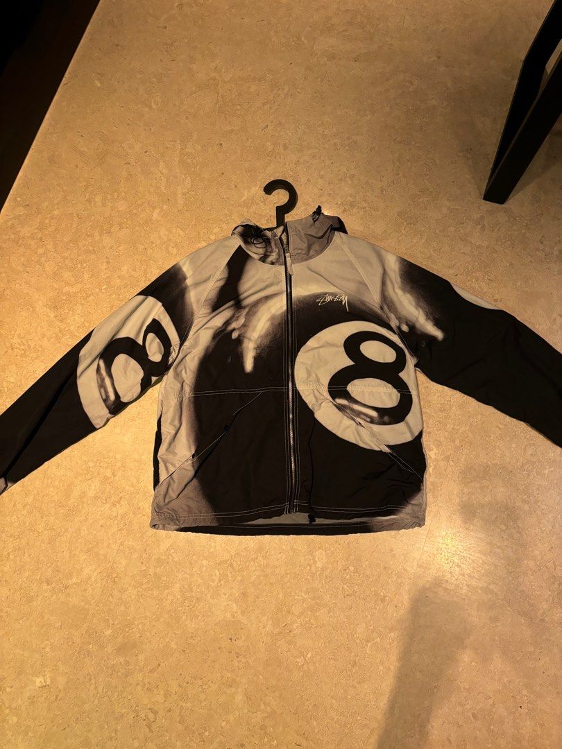 Stussy 8 Ball Beach Shell Jacket Size M, Men's Fashion, Tops