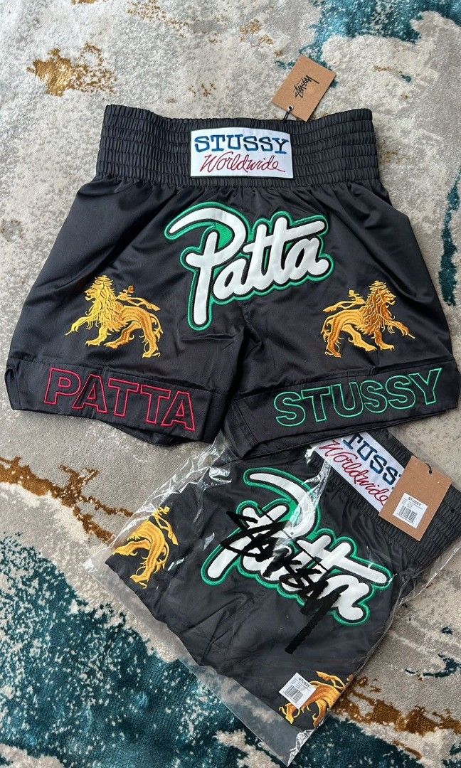 Stussy patta boxing shorts, Men's Fashion, Bottoms, Shorts