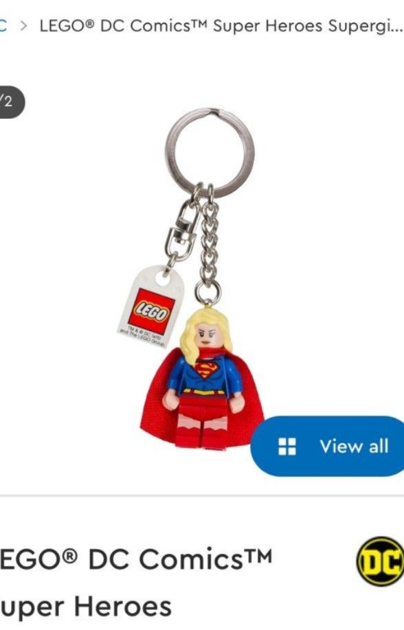 Lego supergirl keychain outlet