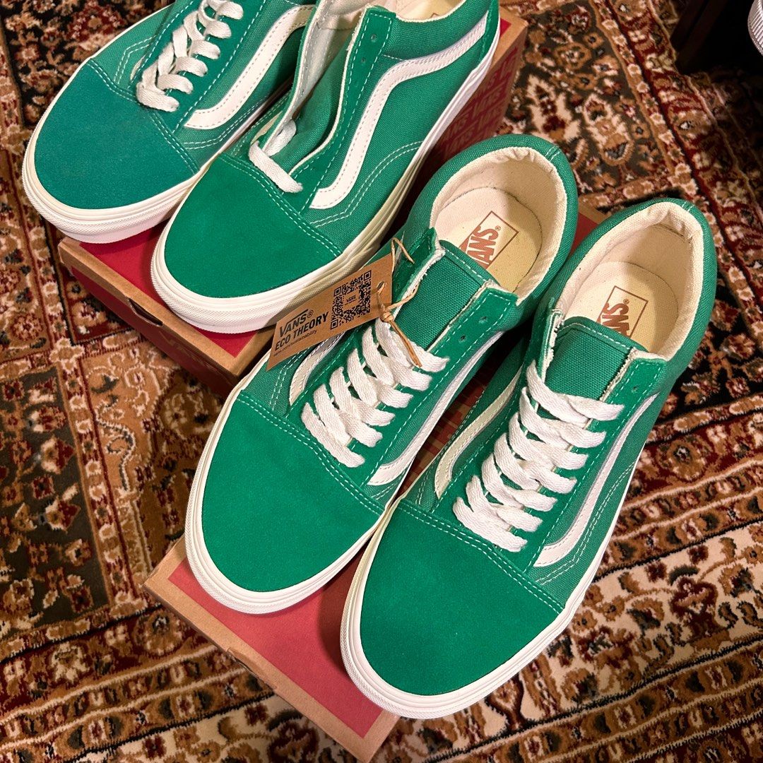 VANS OLD SKOOL COLOR THEORY GREEN UK8 UK8.5