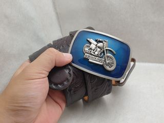 Vintage Motocross Leather Belt