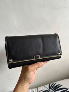 Wallet black leather
