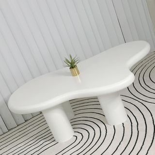 White Glossy Center Coffee Table