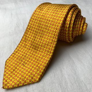 Yellow Orange Weave Necktie