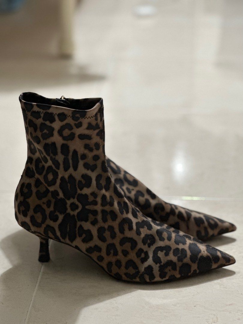 Zara Leopard boots