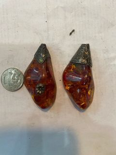 2 broken amber pendant for 250