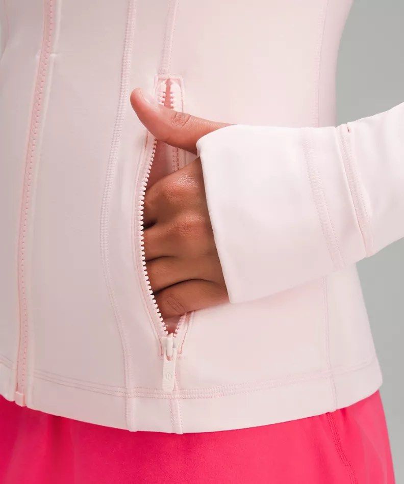 4) Lululemon Define Jacket Hooded Nulu Strawberry Milkshake