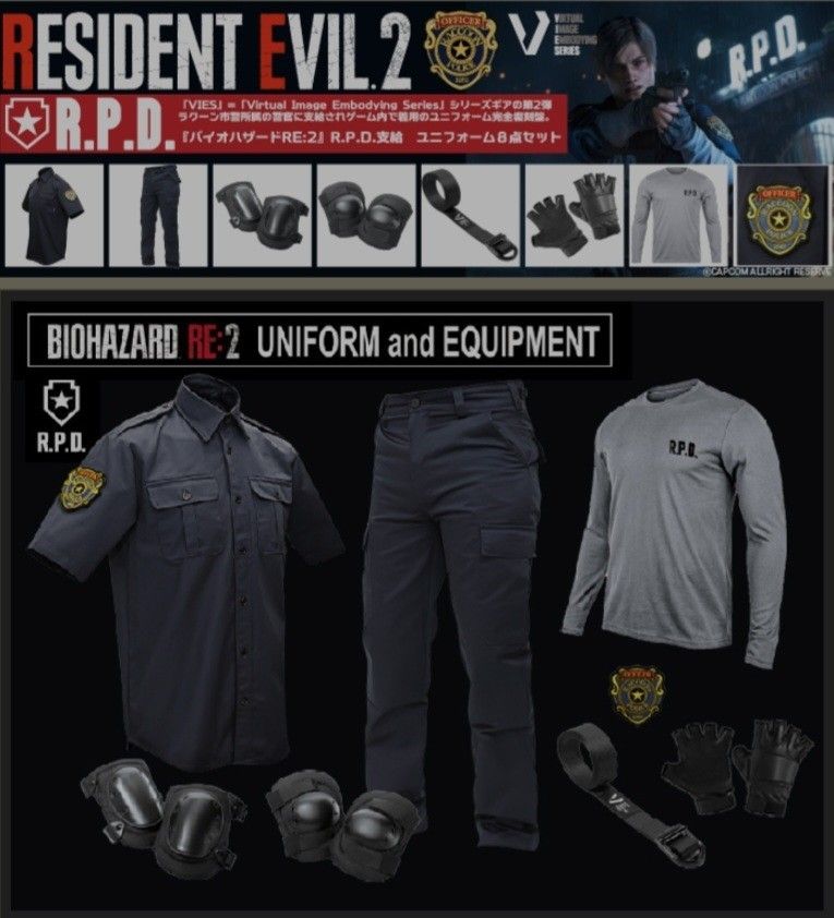 『バイオハザードRE:2』R.P.D.支給　ユニフォーム8点セット Lサイズ バイオハザードRE:2』R.P.D.支給ユニフォーム8点セット Lサイズ
