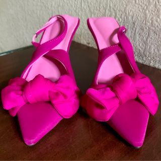 ✨ NEW ✨ Zara Fuchsia Heels Casual Heels Date Heels