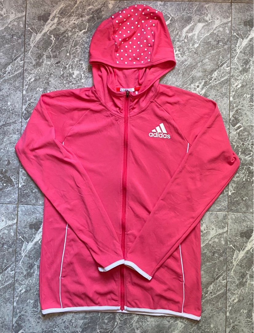 Adidas Climalite Women s Hoodie Jacket Women s Fashion Coats Jackets and Outerwear on Carousell