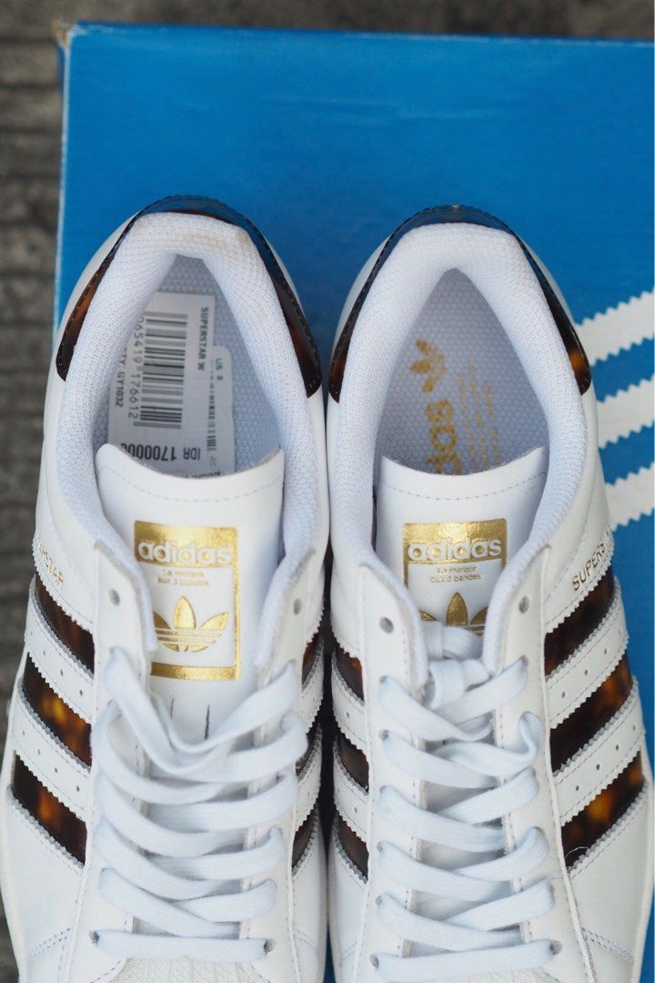 Adidas Superstar Tortoiseshell - Size 40 (25 cm), Fesyen Pria, Sepatu ,  Sneakers di Carousell