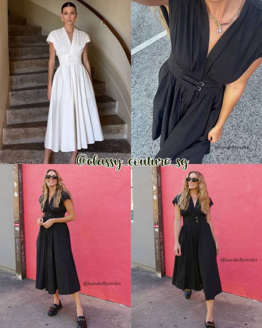 Alexis Jaden Stretch-Cotton-Viscose Midi Dress, Women's Fashion, Dresses &  Sets, Dresses on Carousell