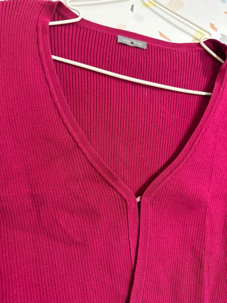 Ann Taylor knitted cardigan top (Category: Blouses) located in Makati City. Submitted by truthfairy (Listing ID 1306701538, Image 2). Description: Nice color, not faded soft and stretchable fabric can fit small to medium.