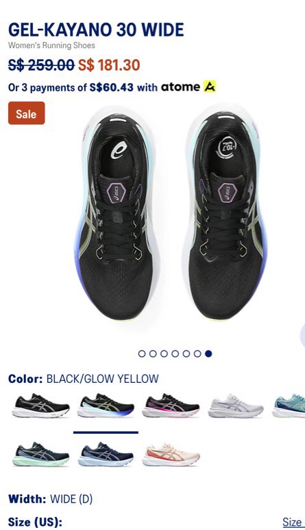 Asics running shoes clearance 75 shop