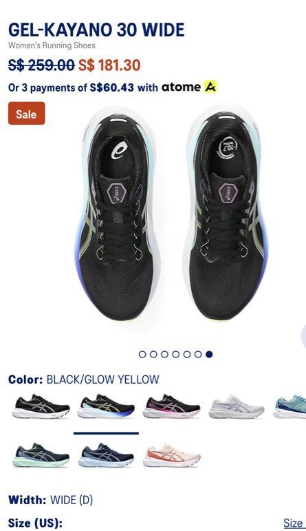 Asics size 5 sale clearance