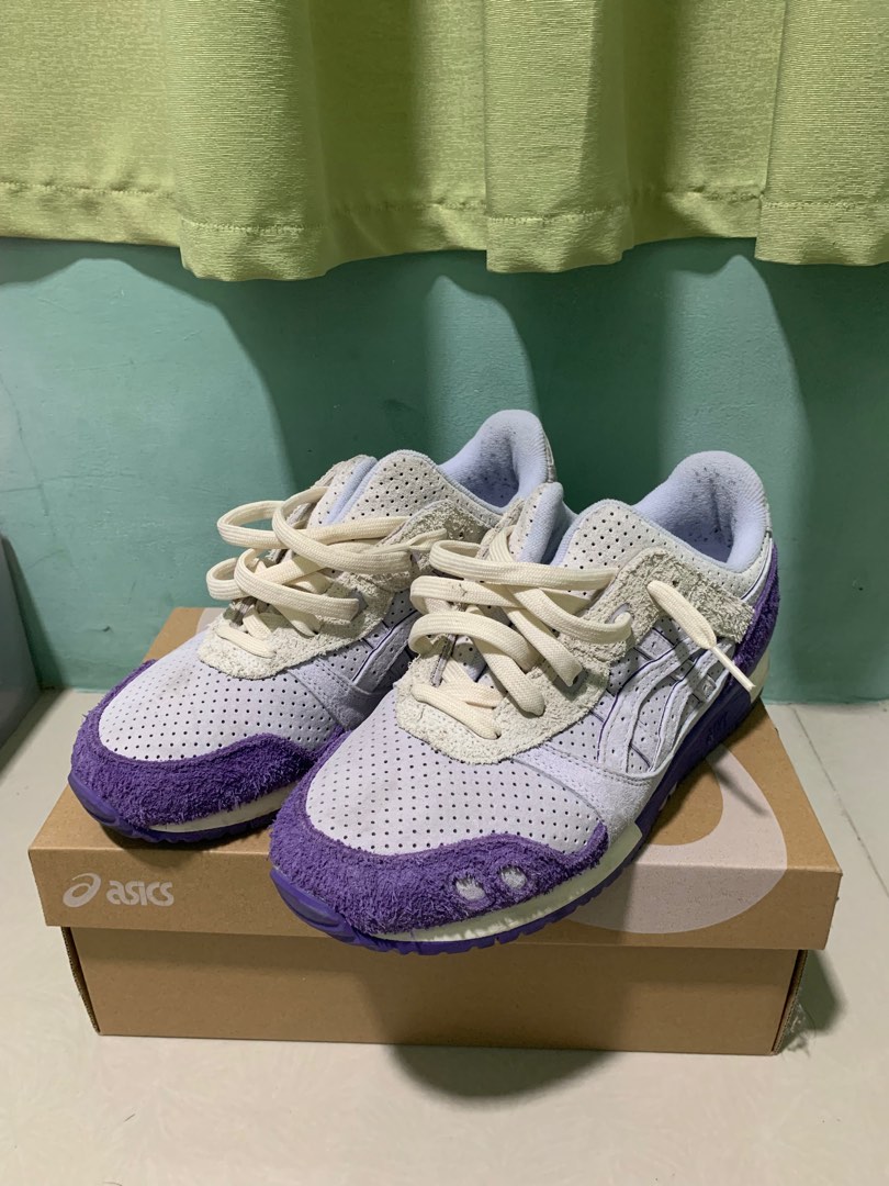 Asics Gel Lyte III OG Wisteria Lilac Hint Fesyen Pria Sepatu Sneakers di Carousell