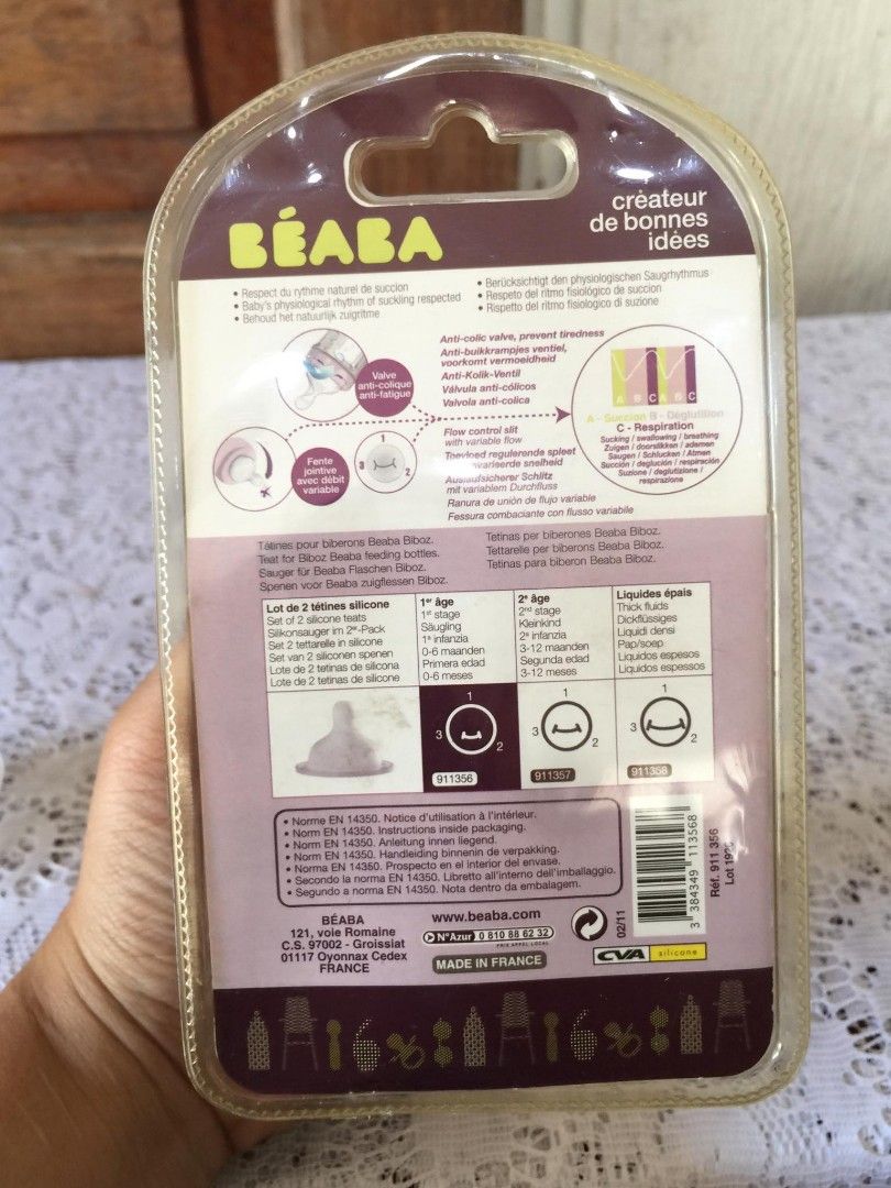 Beaba teats 0+ (Category: Breastfeeding & Bottle Feeding) located in Tuguegarao City. Submitted by kikay.store.ph30 (Listing ID 1306642537, Image 3). Description: condition: brand new damage box size : 0+ selling per set MOD : JNT - LBC - BUS SHIPPING MOP : GCASH - BANK TRANSFER SCO ✅ FOR MORE INFORMATION SEND ME MSG 🤗🌈.