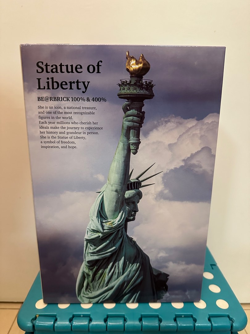 全新Be@rbrick Statue of Liberty 400+100%自由神像, 興趣及遊戲, 玩具 