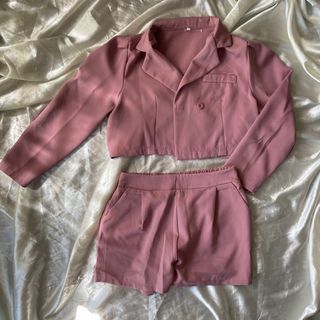 BKK Blazer and Shorts Coords in Old Rose