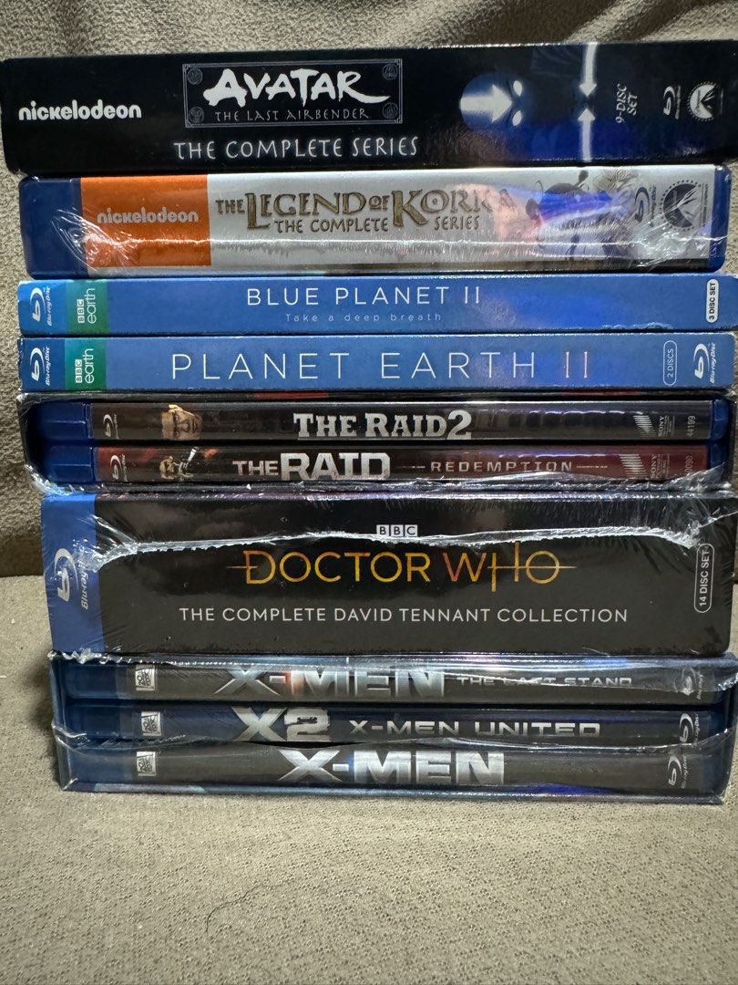 Blu-rays (assorted) (Category: CDs & DVDs) located in Mandaluyong City. Submitted by richardr2000 (Listing ID 1306674538, Image 2). Description: Assorted blu-rays. Some sealed; others that are not are good as new. Can lower price if getting more than one. Blue Planet II - 800 Planet Earth II - 800 The Raid & The Raid 2 Set - SOLD Doctor Who (The Complete David Tennant Collection) - 1500 X-Men Collection - SOLD Dunkirk - 500 Interstellar - SOLD In